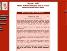 Tablet Screenshot of amif-paris.com